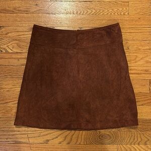 A.P.C Suede A-line Mini Skirt sz 38